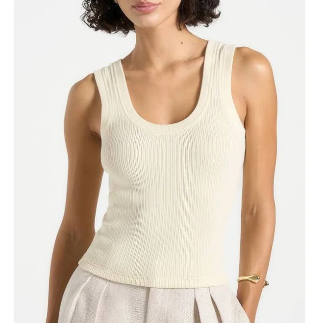 top Women's Manière De Voir Liane Ribbed Scoop-Neck Vest Nordstrom $70