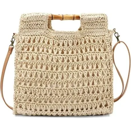 bag Women's Straw Bamboo Tote Bag Walmart - Euphrates Direct $24.99