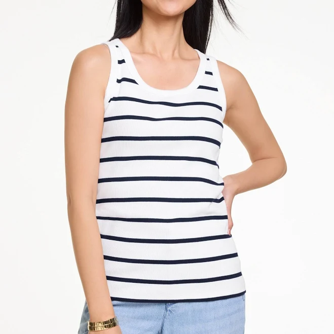 top Women's Talbots Ribbed Sleeveless Tank Top Talbots $26.7