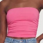 tube top Women's Tube Top with Ruching Rainbow Shops $6.99