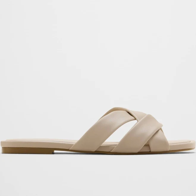 shoes Women's Vegan Leather Crossover Sandal Banana Republic Factory $50
