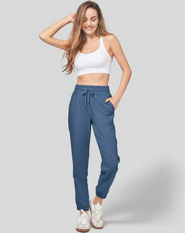 pants Women's WILLIT Cotton Linen Joggers Willit Sports $42.99
