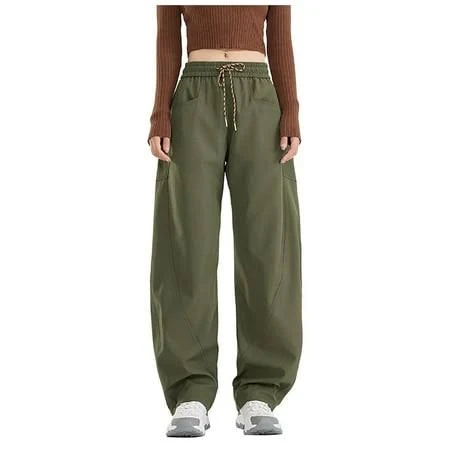 pants Women's Y2K Waterproof Quick Dry Parachute Cargo Pants Walmart - VogueWear $26.56