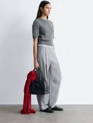 pants Wool-Blend Tailored Trousers stories.com $179