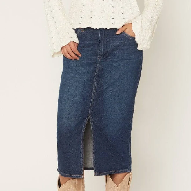 skirt Wrangler Women's Modern Denim Pencil Skirt Boot Barn $61.97