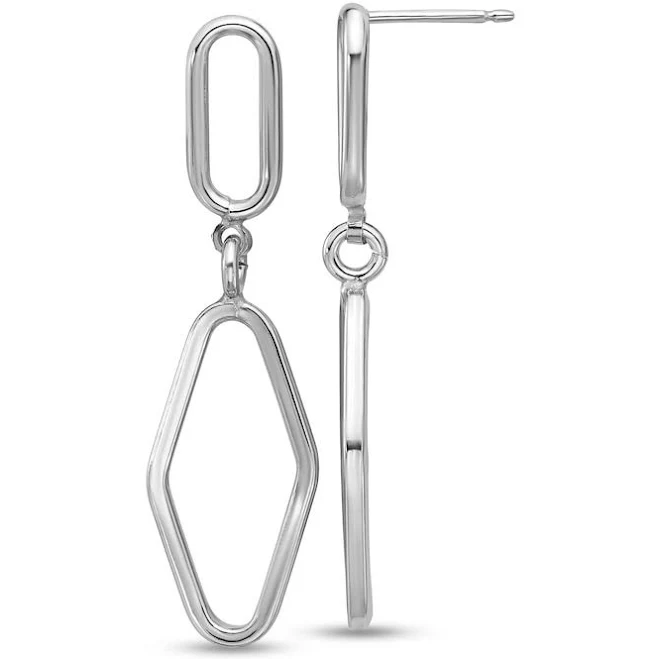 accessory Zales Geometric Dangle Drop Earrings in Sterling Silver Zales $199