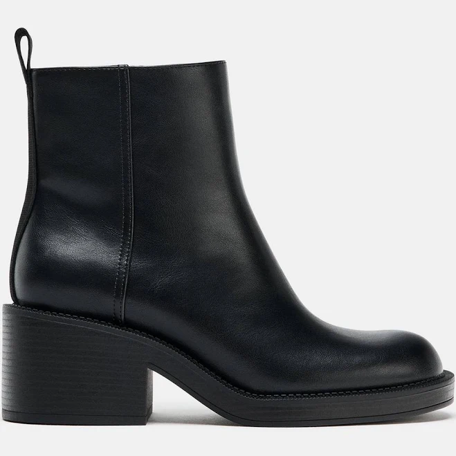 shoes Zara Block Heel Ankle Boots Zara USA $75.9