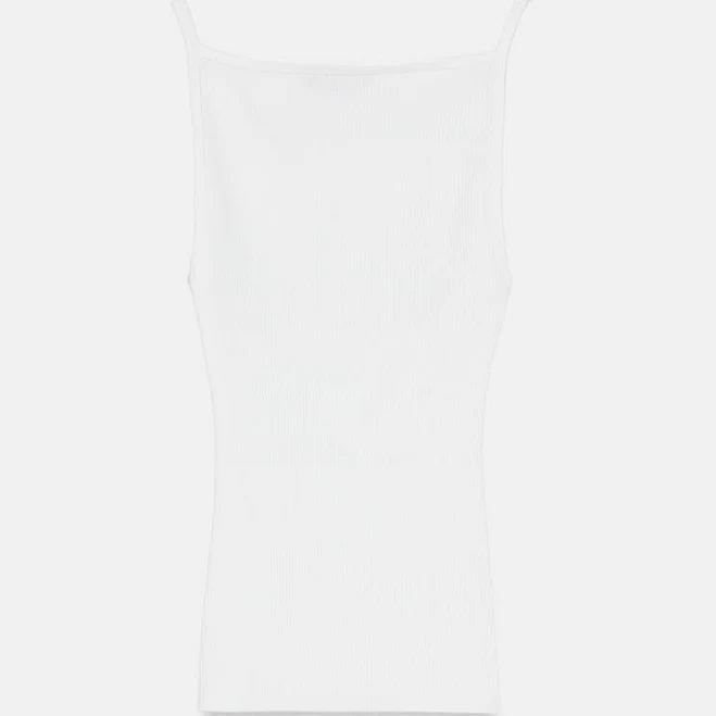 halter top Zara Ribbed Knit Halter Top Zara USA $35.9