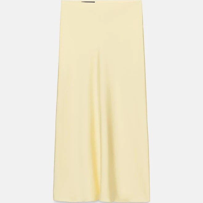 skirt Zara Women's Satin Midi Skirt Zara USA $45.9