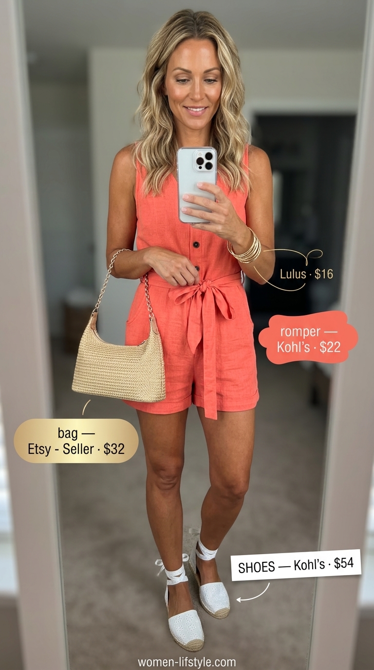 trendy summer outfit for women over 40 2026 outfit idea - fashion styling inspiration