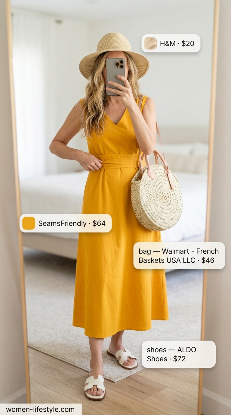 trendy summer outfit for women over 40 2026 outfit idea - fashion styling inspiration