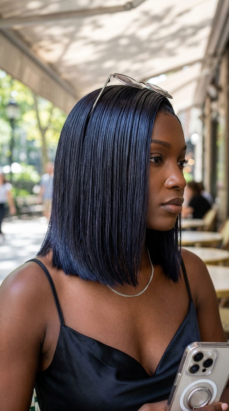 long layered haircut with buttercream blonde and face-framing butterfly layers for summer