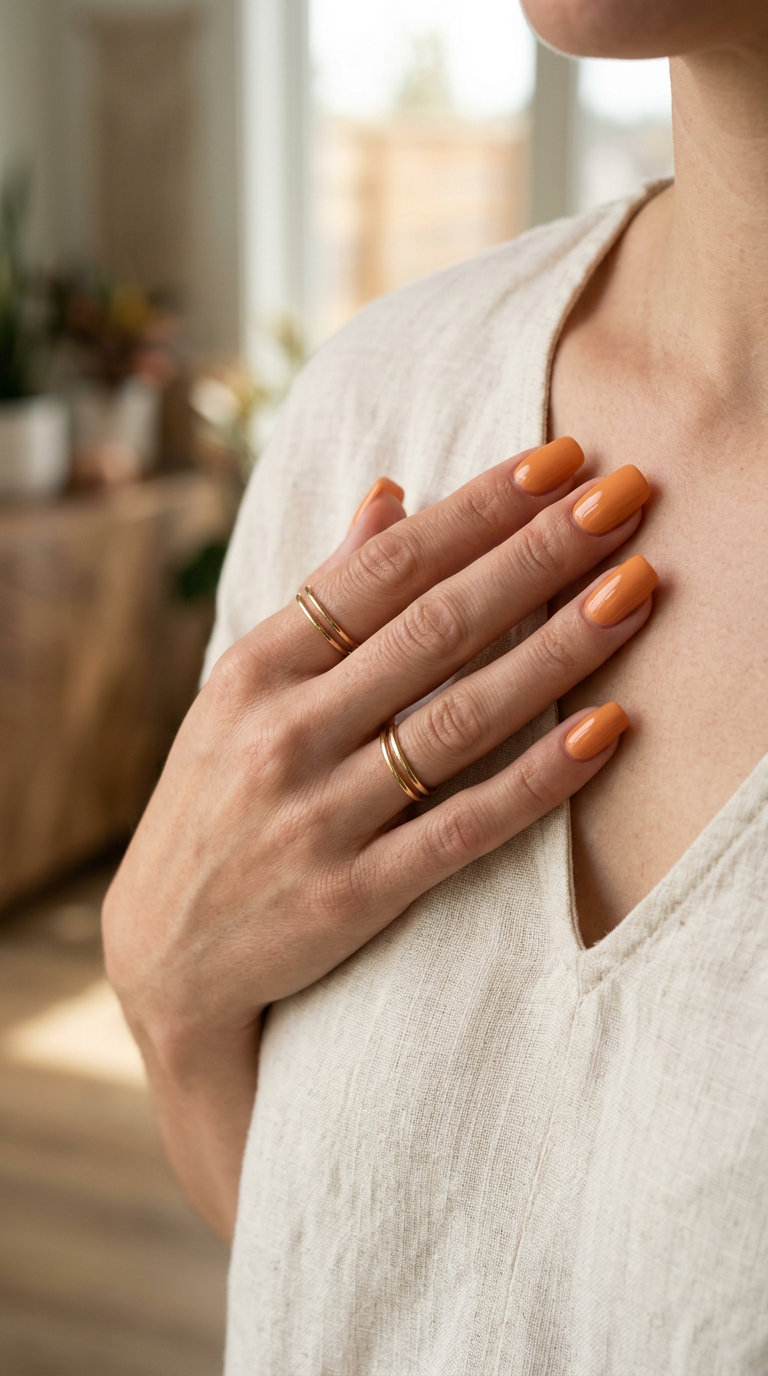 Cute summer nails 2026: Instant peach fuzz soft gel press-ons for a clean-girl, chic look.
