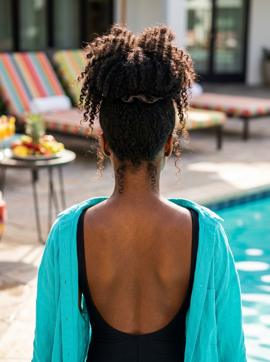 Effortless Pineapple Preserve 2026 long natural coily hair with dark brown, pineapple preserve and voluminous crown for summer
