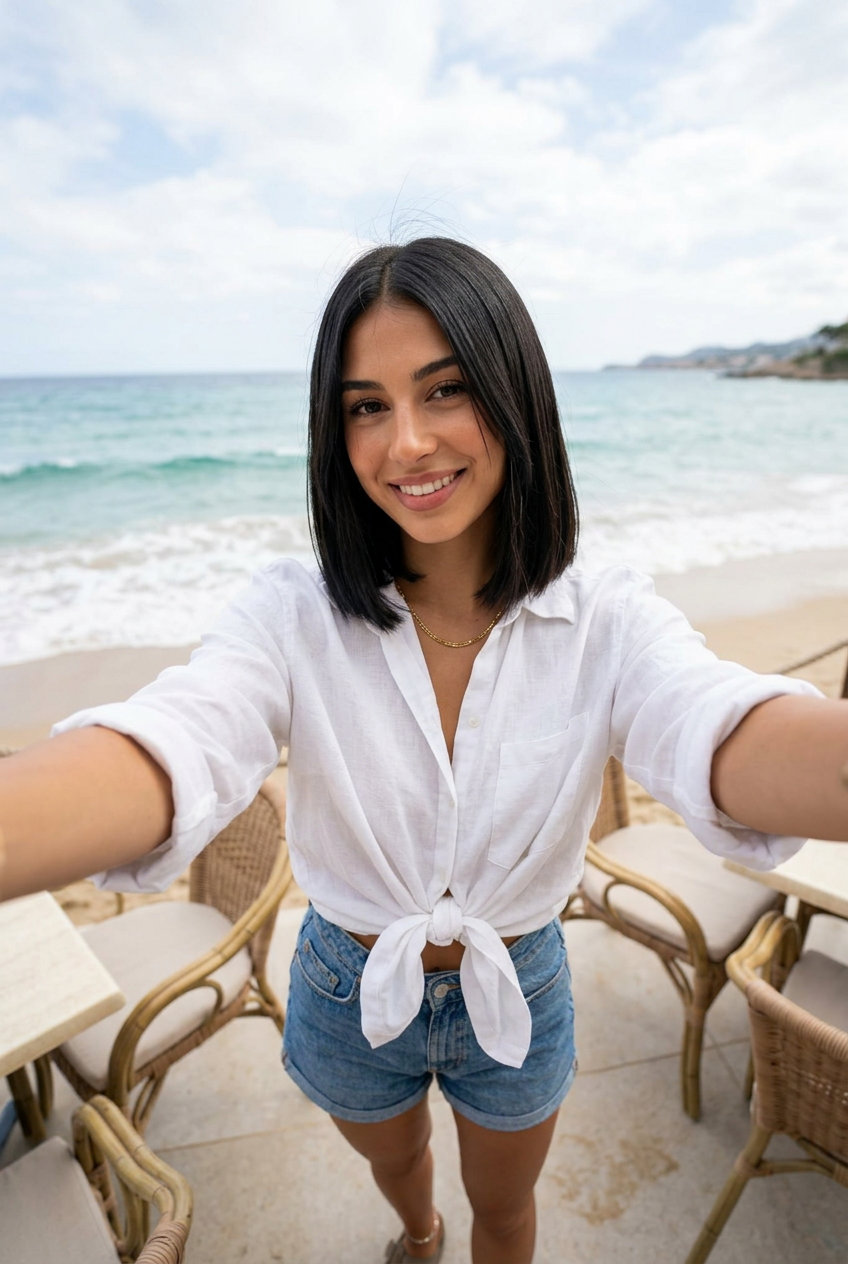 Sleek Espresso Bob 2026: Chic & Polished short sleek bob with deep espresso color, high-gloss finish, no fringe — sophisticated daily wear