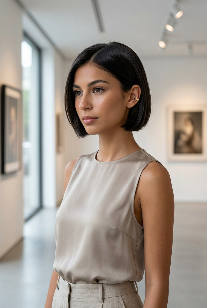 Polished Espresso Crop short espresso crop haircut with polished finish and sleek silhouette for professional settings