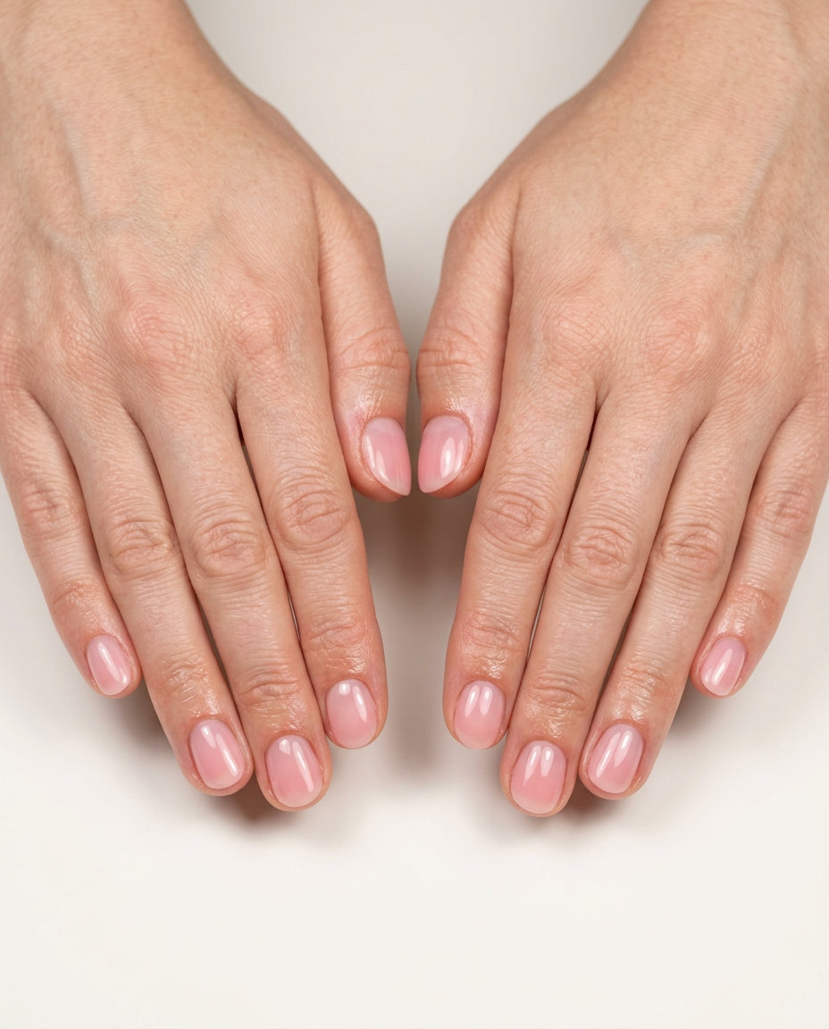 Subtle Pink Ombre Nails for Everyday - June 2026 Whisper pink ombre nails for daily wear and work. June nails ideas 2026.