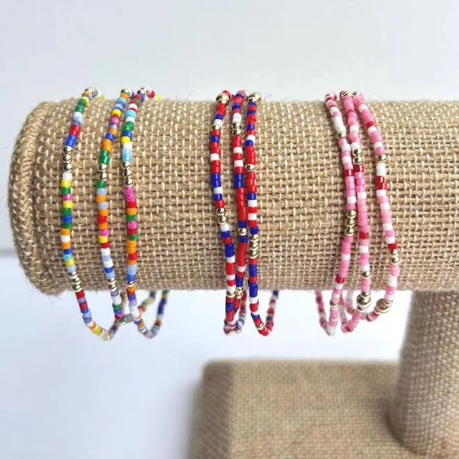 accessory 14K Gold Filled Dainty Seed Bead Bracelet Etsy - MemorieAndCompany $13
