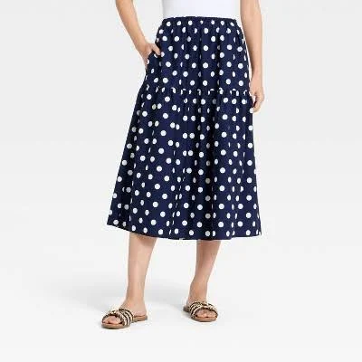 skirt A New Day Women's Tiered Eyelet Midi Skirt Target $32