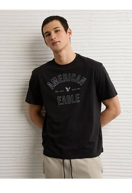 top AE Men's Lightweight Icon Graphic T-Shirt American Eagle Outfitters $9.99