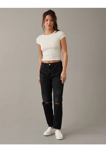 bottoms AE Strigid Mom Jeans American Eagle Outfitters $29.99