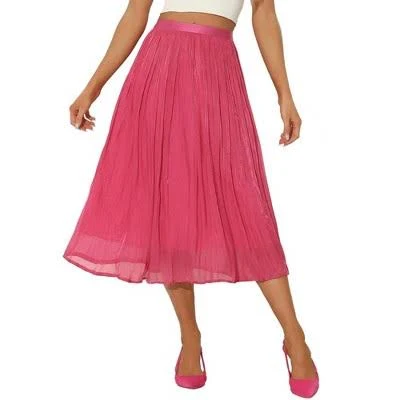 midi skirt Allegra K Women's Pleated Elastic Waist Accordion Midi Skirt Target $32.99