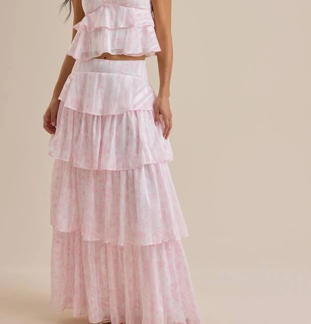 skirt Altar'd State Rosie Tiered Skirt Altar'd State $25.99