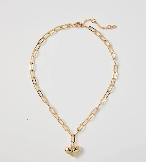 accessory Ann Taylor Women's Heart Pendant Necklace Ann Taylor $29.7