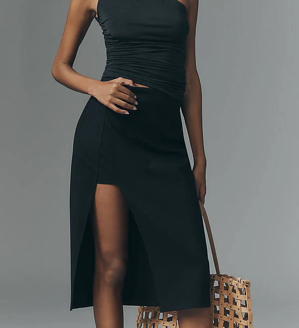 skirt Anthropologie Dolan Ponte High Slit Maxi Skirt Anthropologie $69.95
