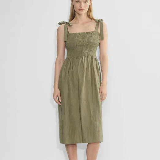 dress Aritzia Wilfred Women's Golden Hour Linen Dress Aritzia $117.6