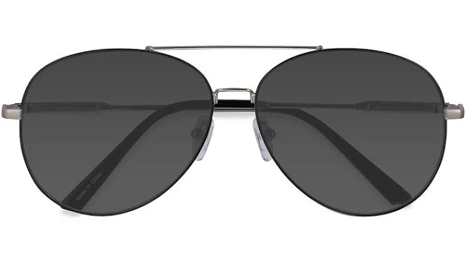 accessory Aviator Metal Sunglasses with 1.6 Basic Tint Lenses eyebuydirect.com $59