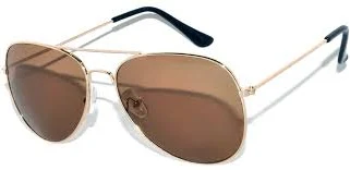 accessory Aviator Sunglasses - Gold Frame / Brown Lens Sunnytop Shop $8.99