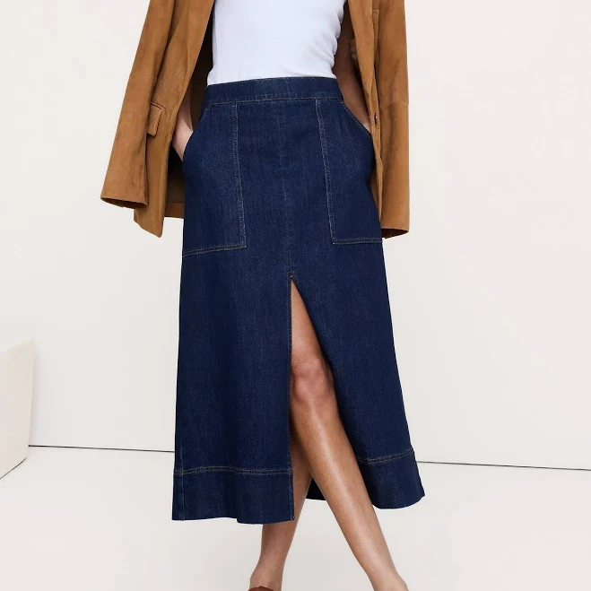 skirt Banana Republic Women's Denim Midi Skirt Banana Republic $79.99