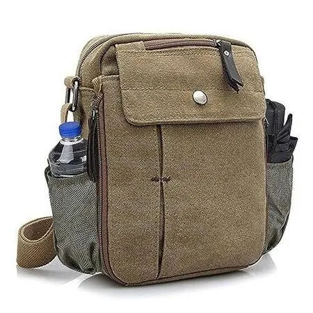 bag Ciana Men's Multifunctional Canvas Crossbody Bag with Bottle Holder Walmart - Trend Global, LLC $14.99