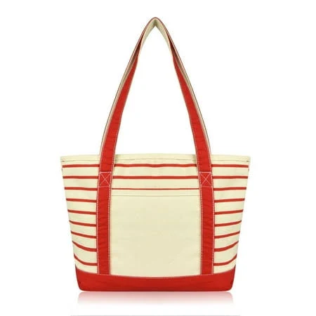bag Dalix Stripe Tote Deluxe Shoulder Bag Cotton Canvas Walmart - DALIX $15.95