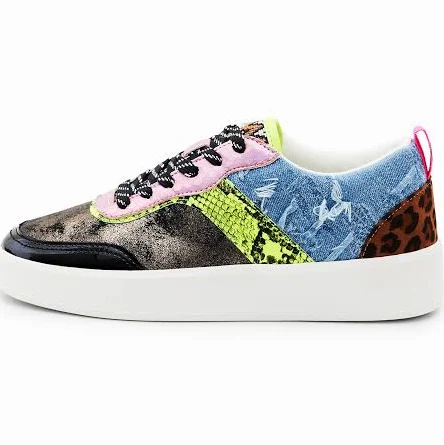 shoes Desigual Women's Patchwork Sneakers Desigual.us $79.5