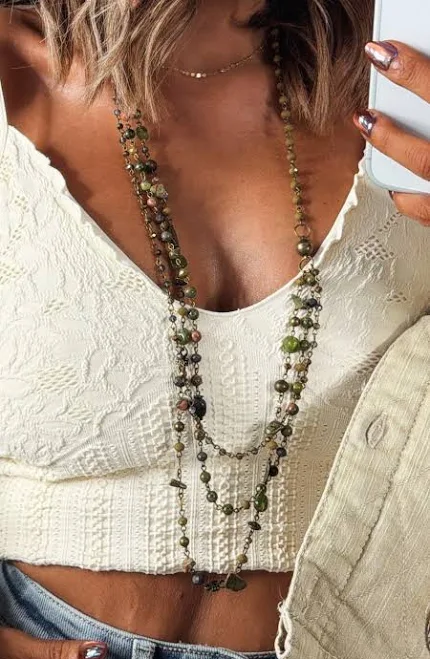 accessory Drifted Stone Necklace Everyday Chic Boutique $38