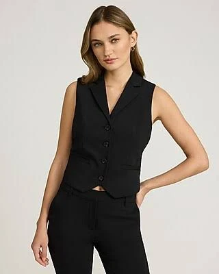 vest Express Women's Stretch Cotton Notch Lapel Blazer Vest Express $54.6