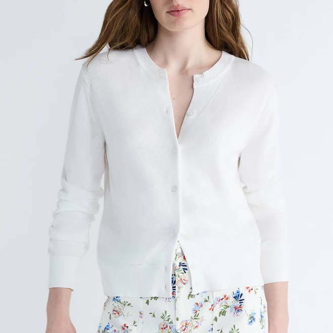 outerwear Free Assembly Women's Classic Cardigan Sweater with Long Sleeves Walmart $22