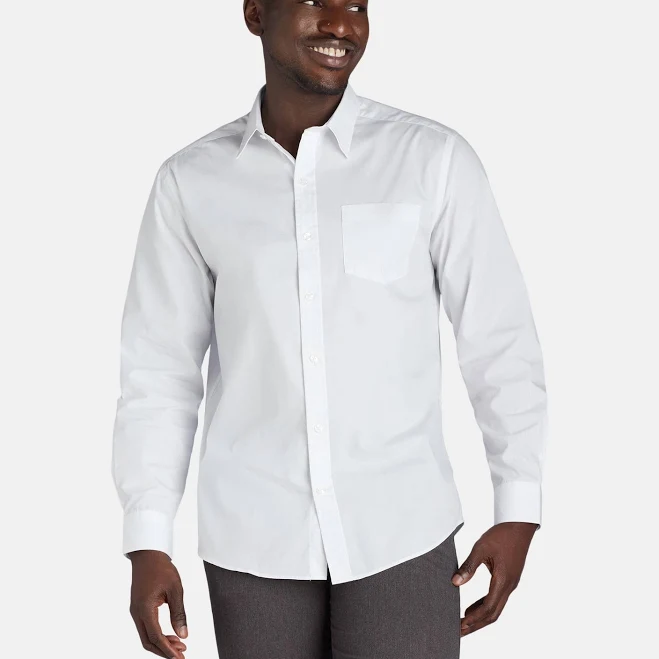 top George Men's Classic Fit Long Sleeve Dress Shirt Walmart $16.98
