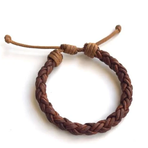 accessory Handmade Leather Braided Bracelet Etsy - GiftsandKnots $11.65
