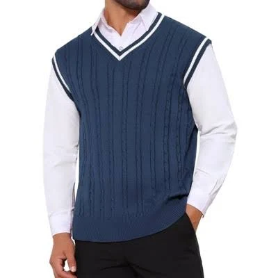 vest Inspire Chic Men's V-Neck Cable Knitted Sweater Vest Target $32.29