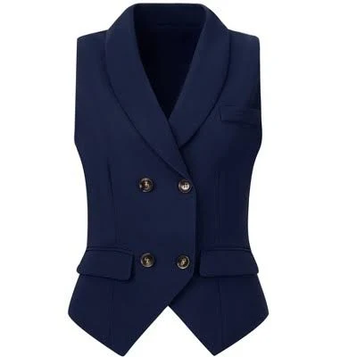 vest Inspire Chic Women's Lapel Collar Racerback Waistcoat Suit Vest Target $43.99