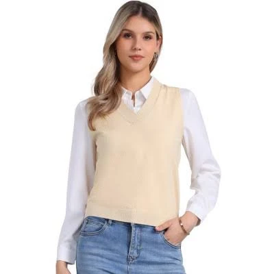 vest Inspire Chic Women's V Neck Sleeveless Pullover Sweater Vest Target $32.99
