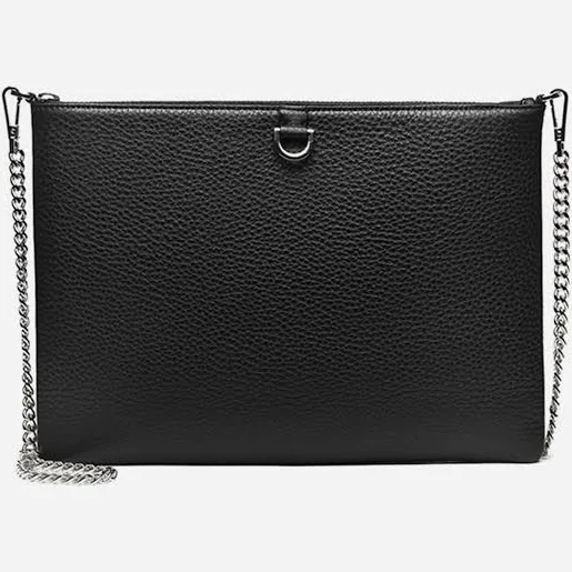 bag Italian Leather Crossbody with Silver Hardware Lovard $295