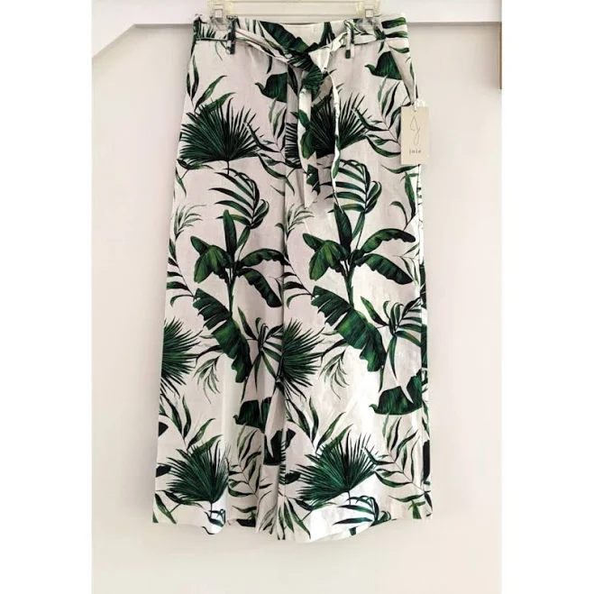 palazzo pants Joie Palm Leaf Print Wide Leg Palazzo Pants Poshmark $65