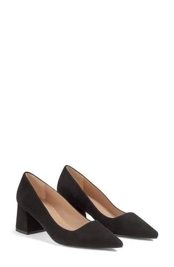 shoes LK Bennett Pointed-Toe Suede Heeled Courts - Bla-black Nordstrom Rack $89.97