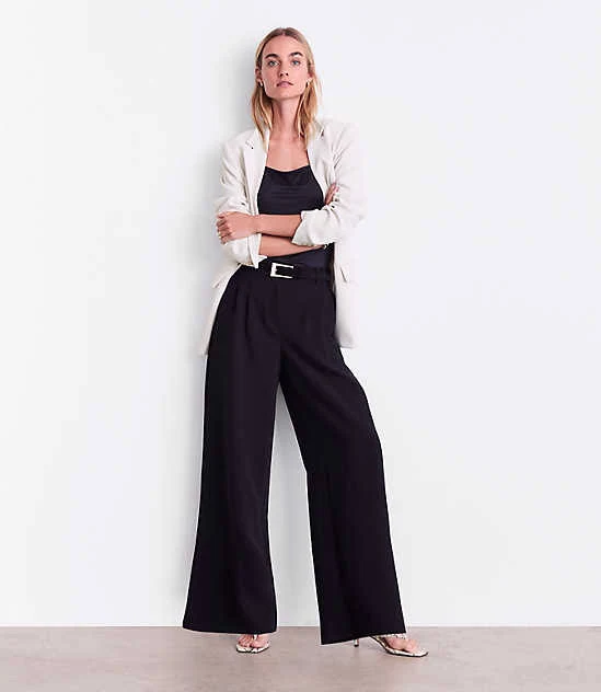 palazzo pants Loft Women's Versa Crepe Drape Palazzo Pants LOFT $42.48