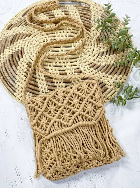bag Macrame Fringe Purse Rosie Jo's Boutique $15