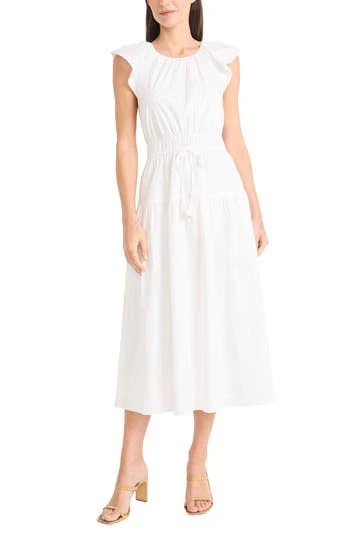 dress Maggy London Women's Stretch Cotton Tiered Midi Dress Nordstrom Rack $59.97